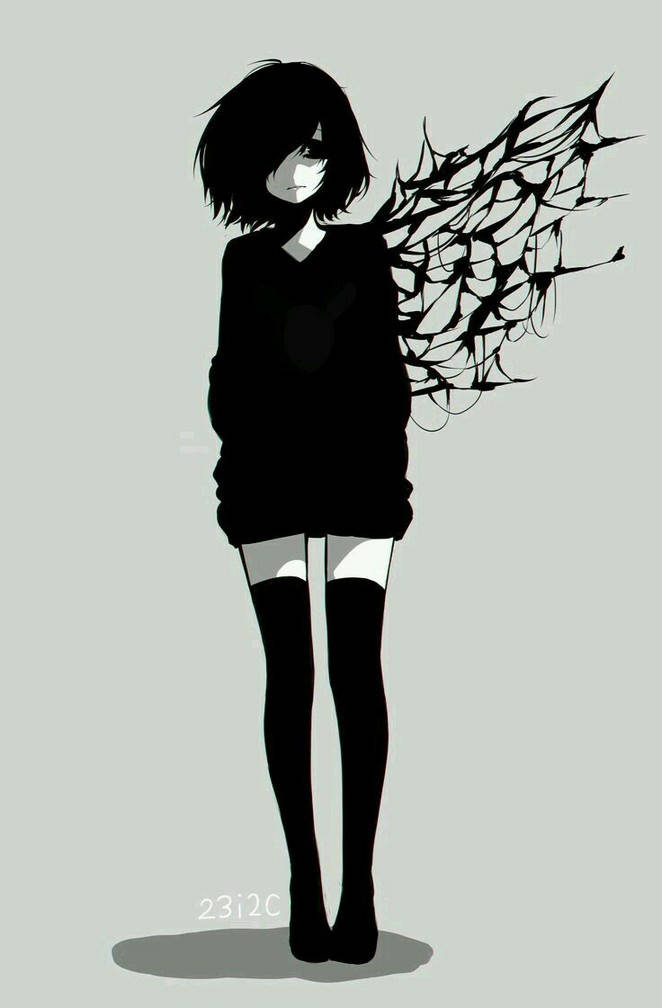 Aesthetic Anime Emo Girl Kirishima Wallpaper