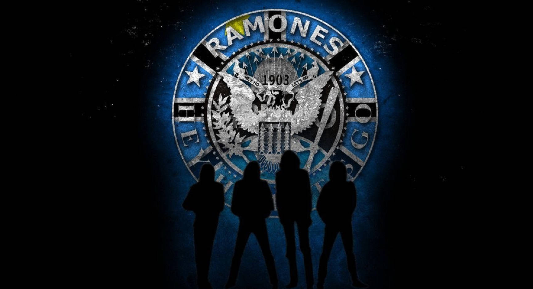 American Rock Band Ramones' Iconic Sealed Illustration Wallpaper