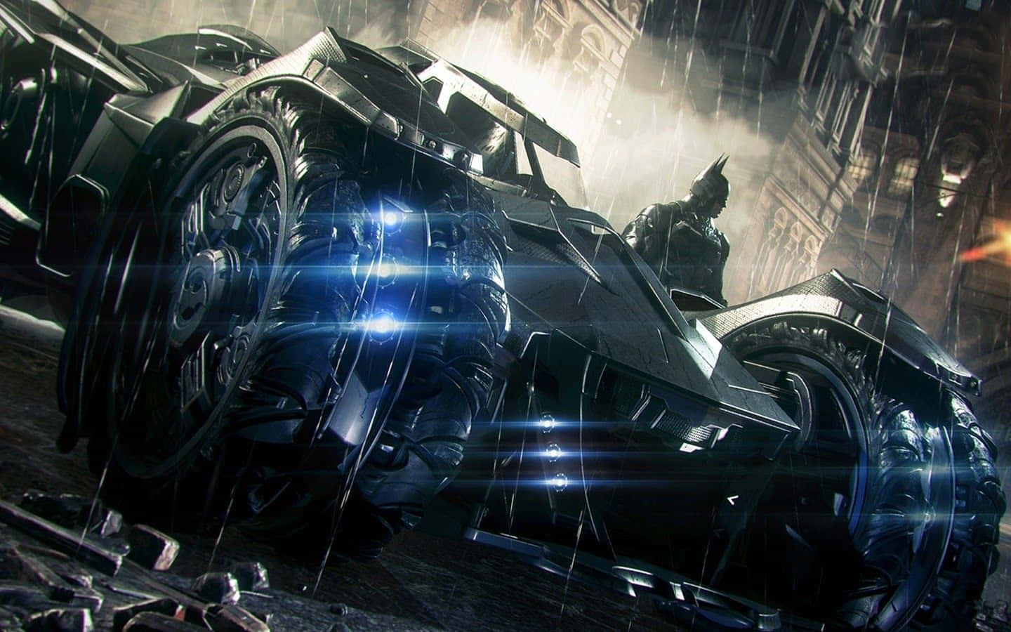 Batman Monster Car Rain Wallpaper