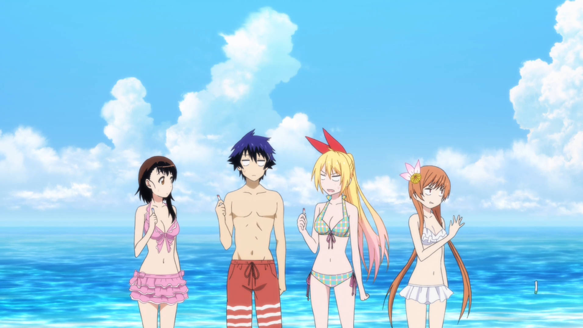 Beach Vacation Nisekoi Anime Wallpaper