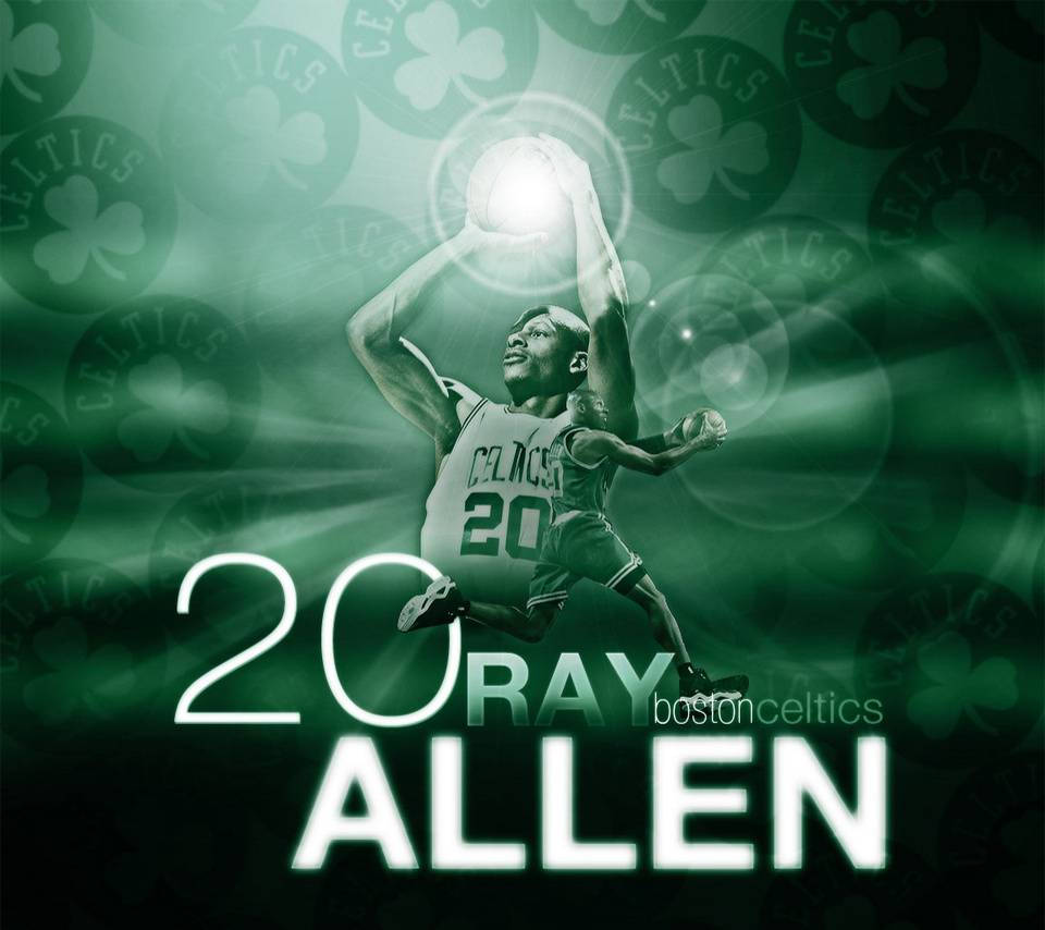Boston Celtics Number Twenty Ray Allen Wallpaper