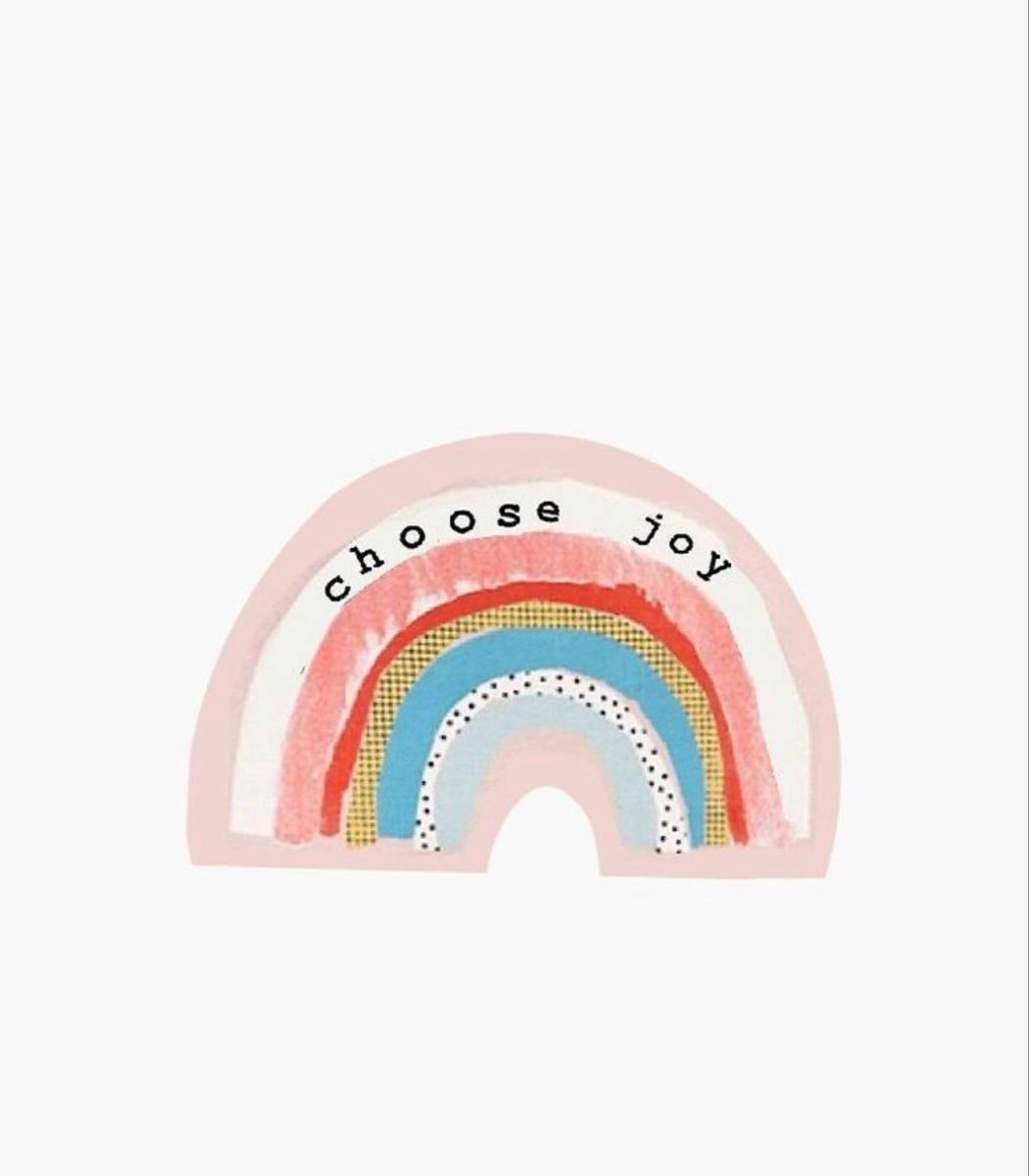 Choose Joy Rainbow Wallpaper