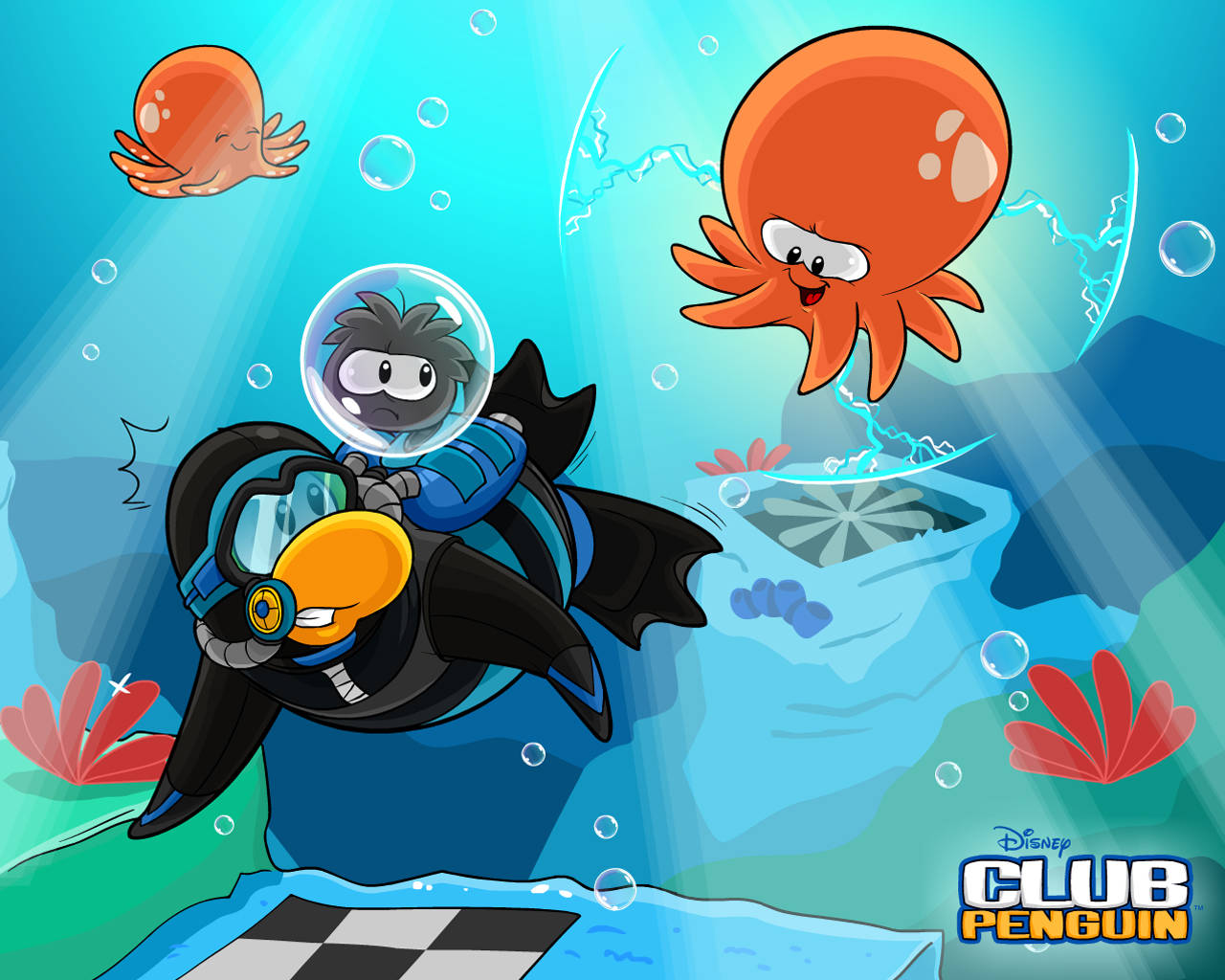Club Penguin Poster Underwater Wallpaper