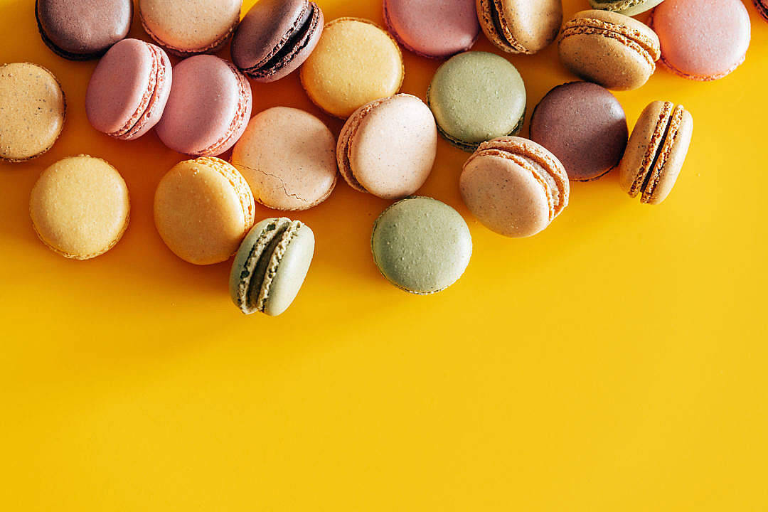 Colorful Macarons Pastels Aesthetic Computer Wallpaper