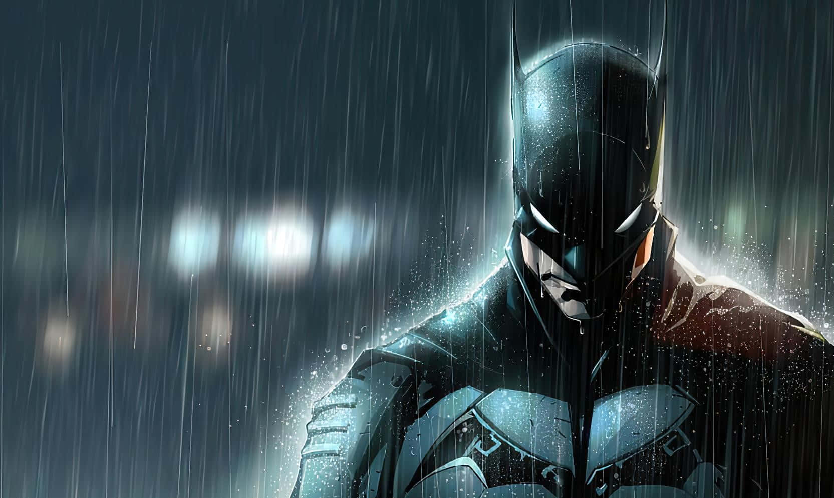 Cool Batman Rain Night Wallpaper