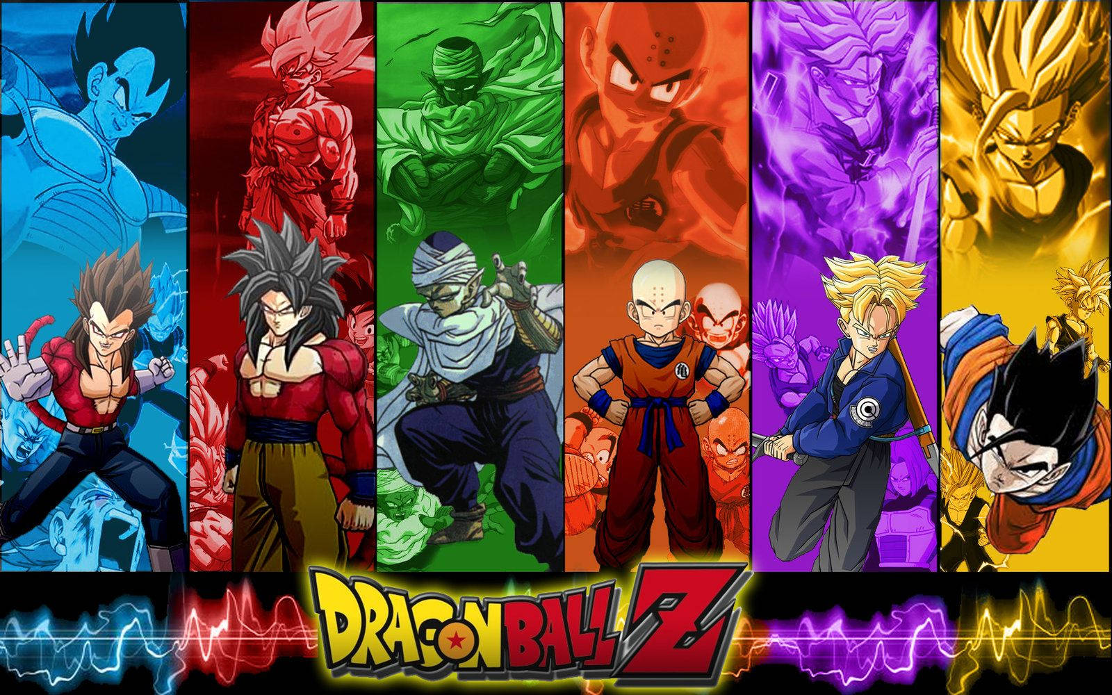 Cool Dragon Ball Z Panel Wallpaper