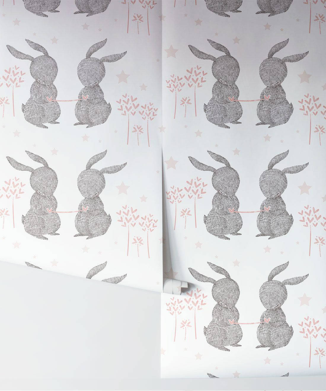Cute Bunny Background Design Wallpaper