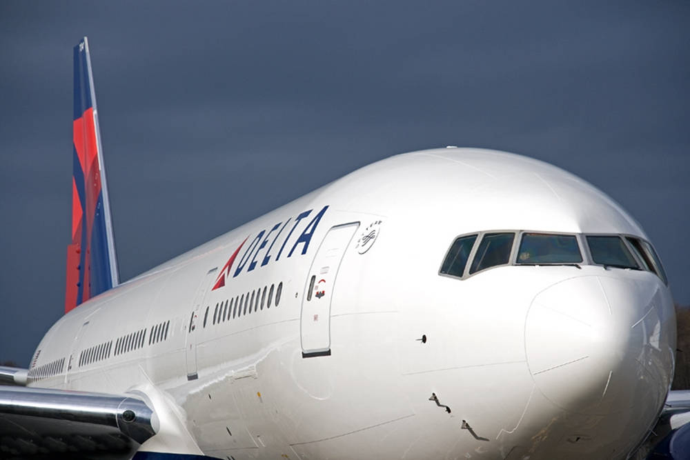 Delta Airlines Airplane Front View Wallpaper