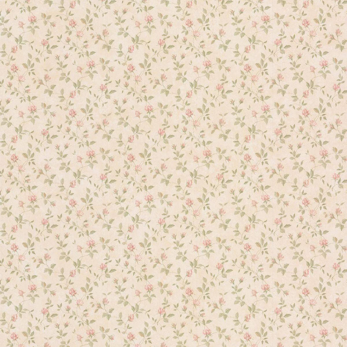 Dollhouse Vintage Rose Wall Covering Wallpaper