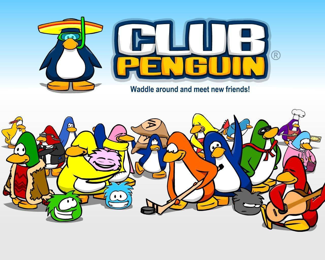 Endearing Club Penguin Poster Wallpaper