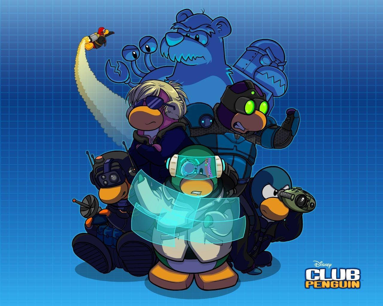 Engaging Club Penguin Game Display Wallpaper