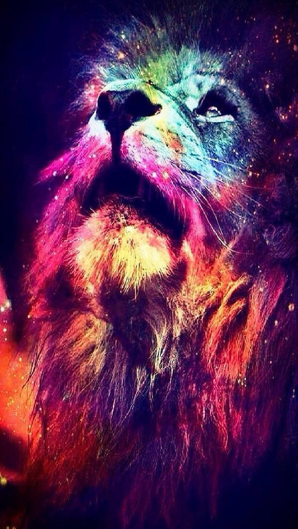 Face Of Lion Galaxy Wallpaper