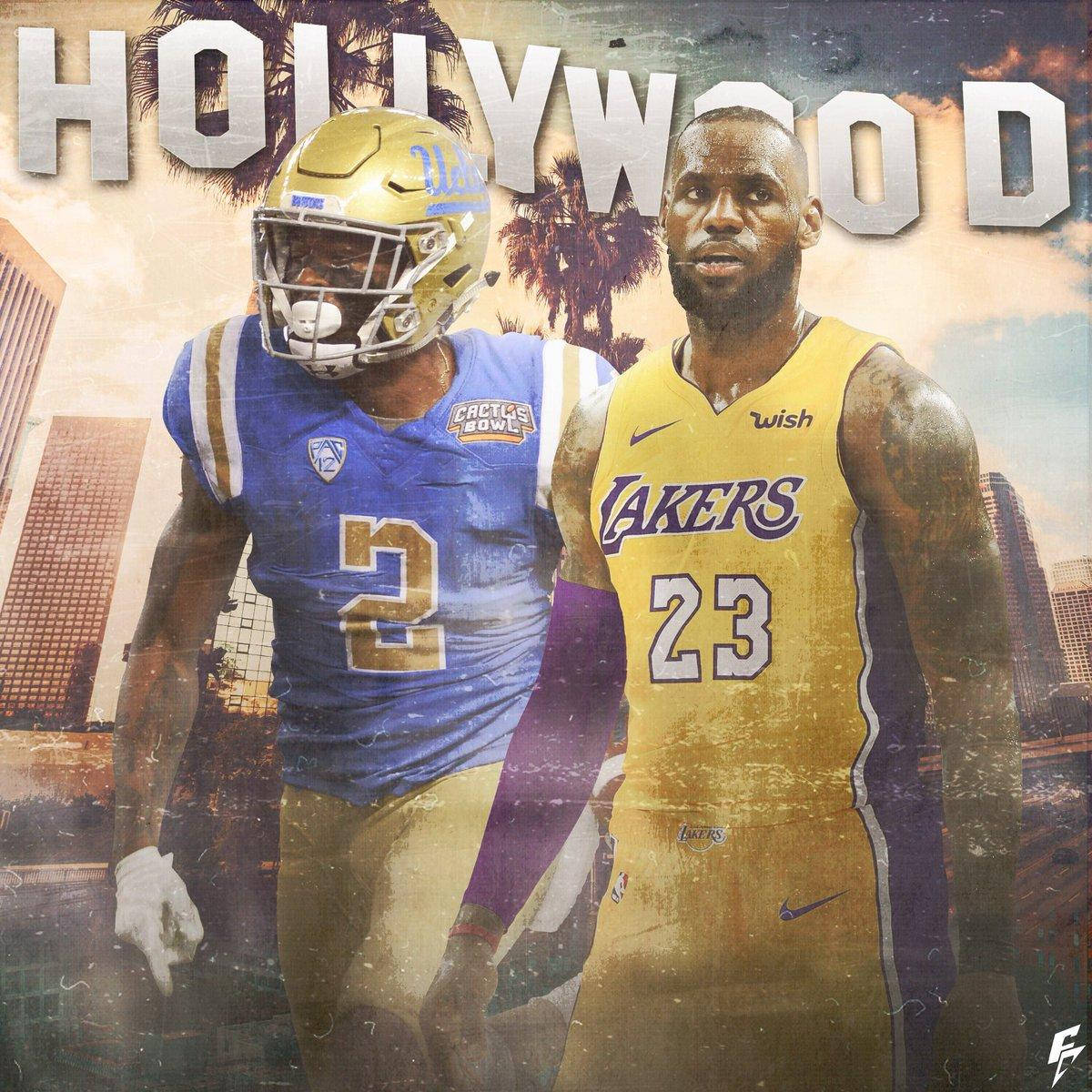 Lebron James Lakers Hollywood Football Player Wallpaper