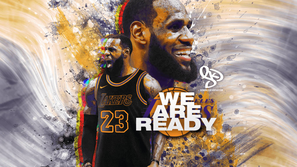 Lebron James Lakers We Are Ready Wallpaper