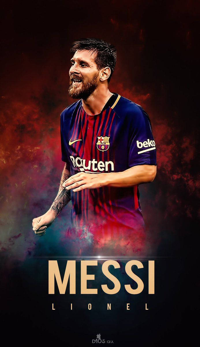 Messi Lionel Red Art Wallpaper