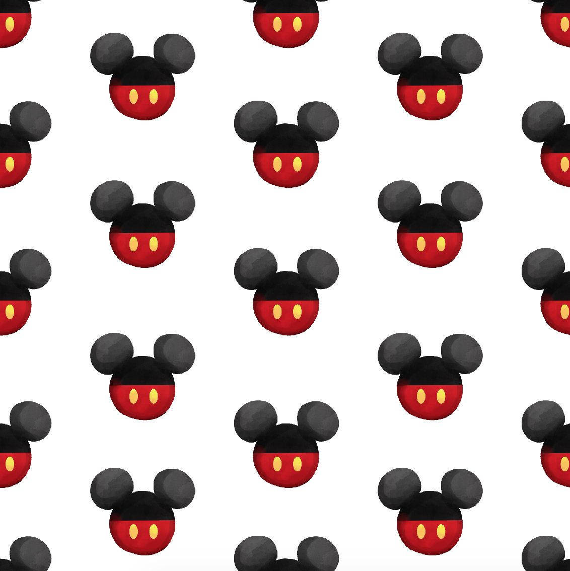 Mickey Mouse Icon Pattern Wallpaper