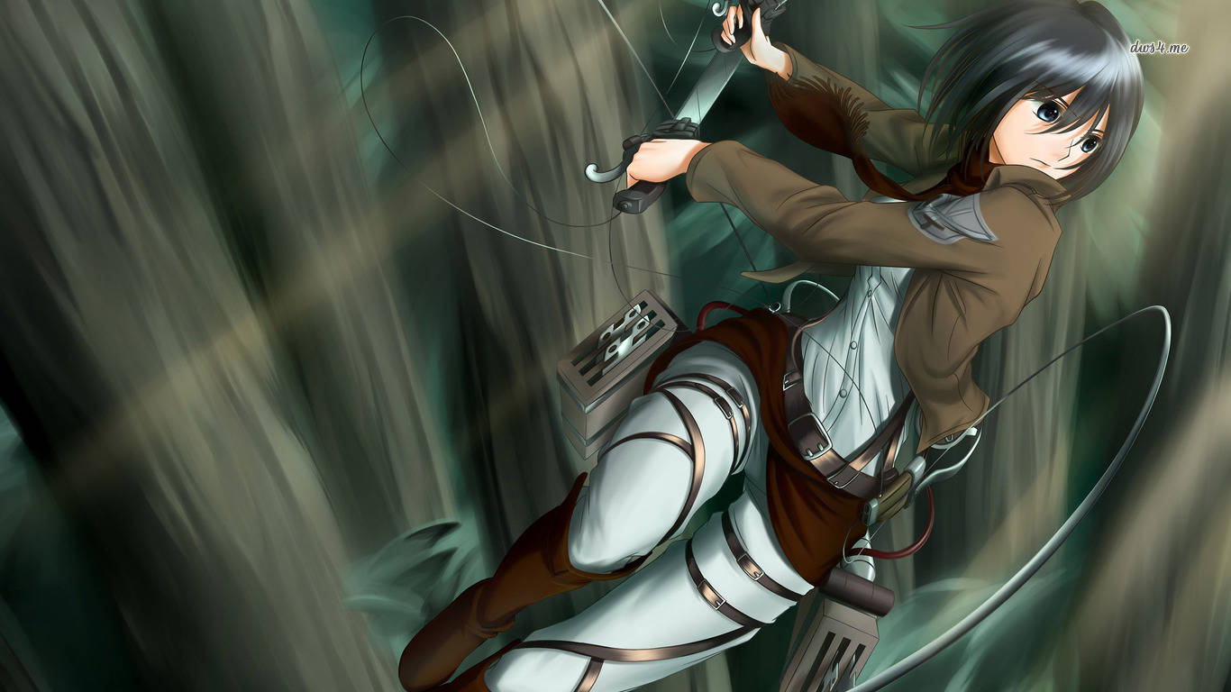 Mikasa Ackerman Of Attack On Titan Wallpaper