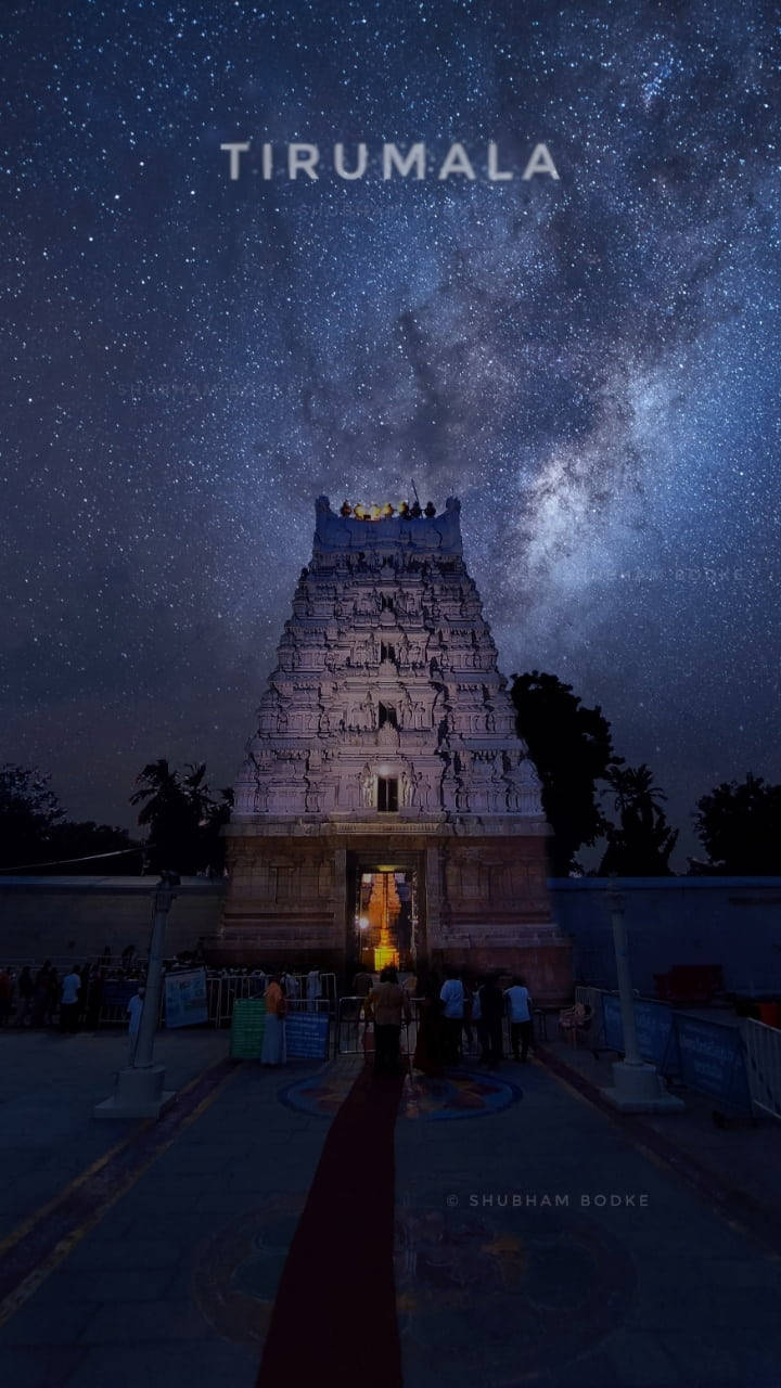 Tirupati Balaji Galaxy Temple Wallpaper