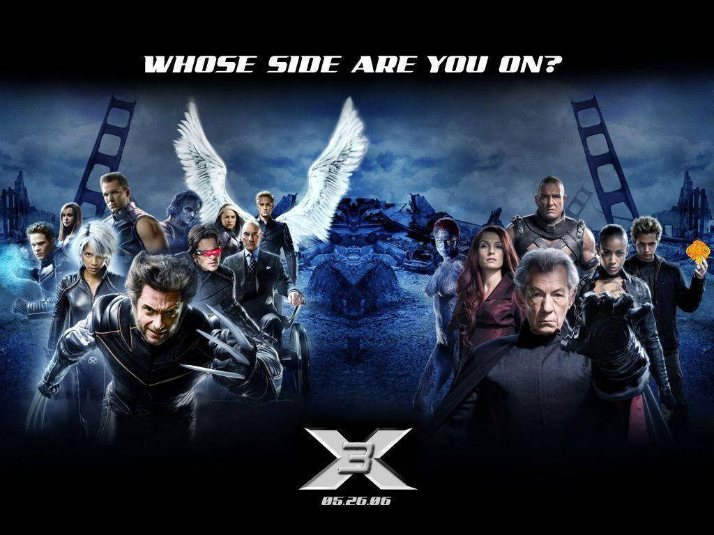 X-men Battle Line Up Movie Poster Wallpaper