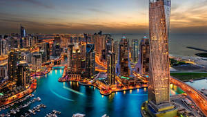 4k Ultra Hd 2160p Dubai Skyscrapers Wallpaper