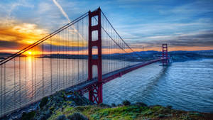 4k Ultra Hd 2160p Golden Gate Sunset Wallpaper