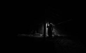 Alone Person In Darkness Wallpaper