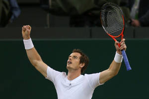 Andy Murray Arms Raised Wallpaper