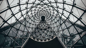 Architecture Glass Dome Symmetry Wallpaper