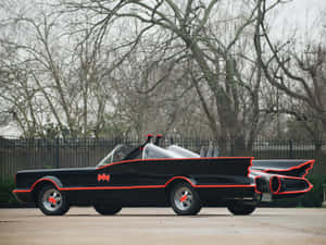 Batman Car Replica Red Black Wallpaper