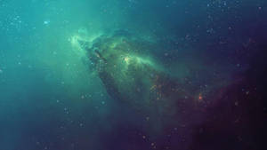 Blue Galaxy Space Vortex Wallpaper