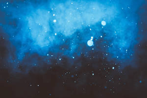 Blue Glitter Mist Galaxy Wallpaper