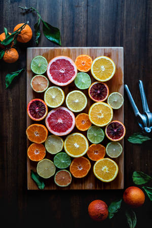 Colorful Citrus Food Wallpaper