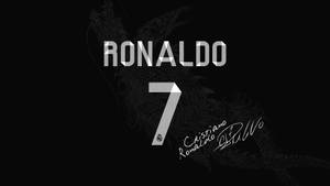 Cr7 Hd Surname, Number, Signature Wallpaper