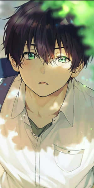 Cute Aesthetic Anime Green Eyes Wallpaper