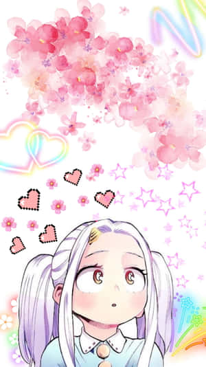 Cute Eri With Girly Decorations Wallpaper