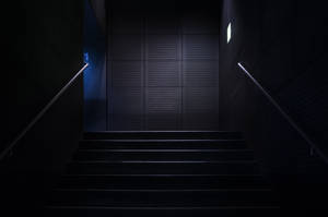 Dark Hidden Stairs Wallpaper