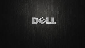 Dell 4k Logo On Wood Wallpaper
