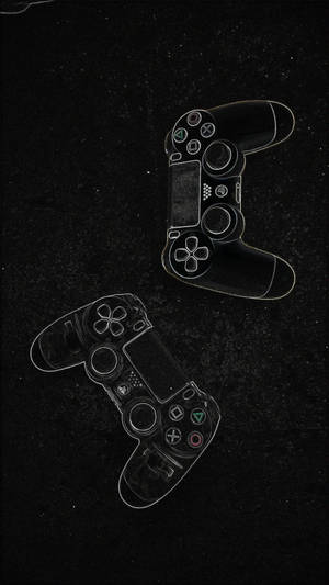 Epic Controllers: Elevate Your Game With Hd Gaming Logo Wallpaper