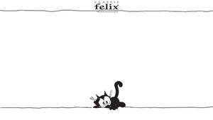 Felix The Cat Minimalist White Wallpaper