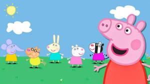 Friends Playtime With Peppa Pig Tablet Wallpaper