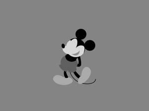 Gray Mickey Mouse Wallpaper