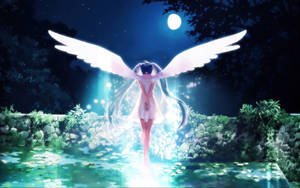 Hatsune Miku Angel Wings Wallpaper