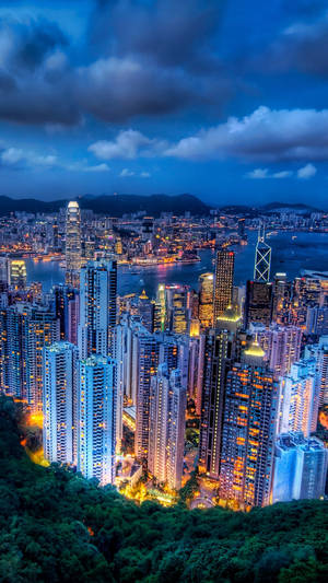 Htc Hong Kong Skyscrapers Wallpaper