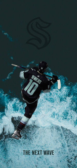 Matty Beniers Seattle Kraken Ice Hockey Player Wallpaper