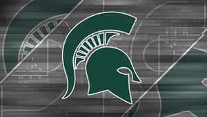 Michigan State Spartans Logo Abstract Background Wallpaper