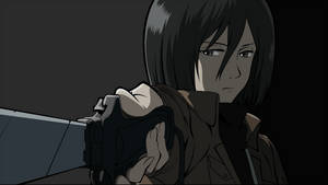 Mikasa Ackerman Blade Wallpaper