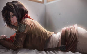 Mikasa Ackerman Gorgeous Pose Wallpaper