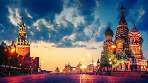 Moscow Red Square St. Basil’s Wallpaper