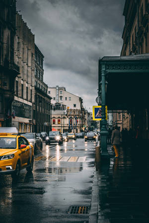 Moscow Russia Street View Wallpaper