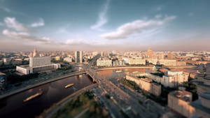 Moscow Russia Vintage Shot Wallpaper